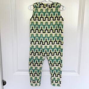 Kate Quinn Cotton Apple Taffy Print Romper Green Yellow
2T